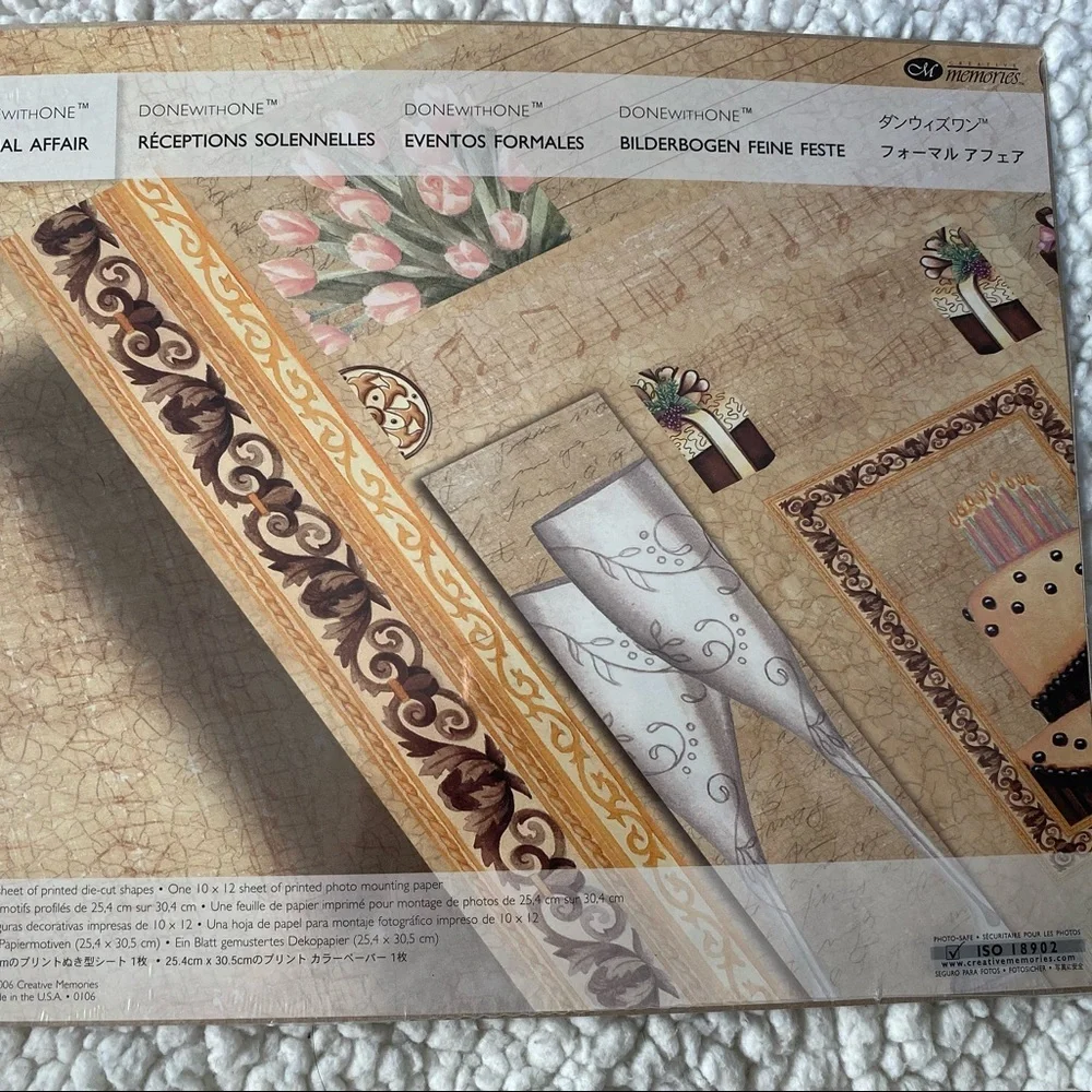 Creative Memories formal affair scrapbooking paper kit